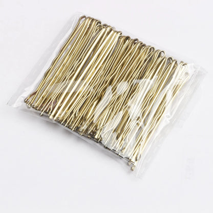 50Pcs Bobby Pin Hair Clips - Solid Grip Styling Pins for Women Girls Curly & Wavy Hairstyles