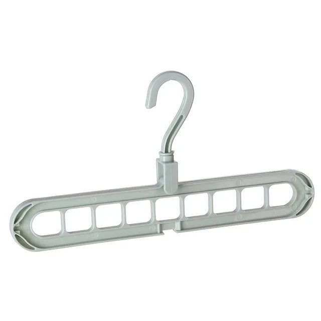 9-Hole Multi-Function Clothes Hanger Organizer – Space-Saving Folding Magic Rack for Scarves & Clothes