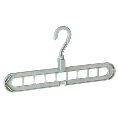 9-Hole Multi-Function Clothes Hanger Organizer – Space-Saving Folding Magic Rack for Scarves & Clothes