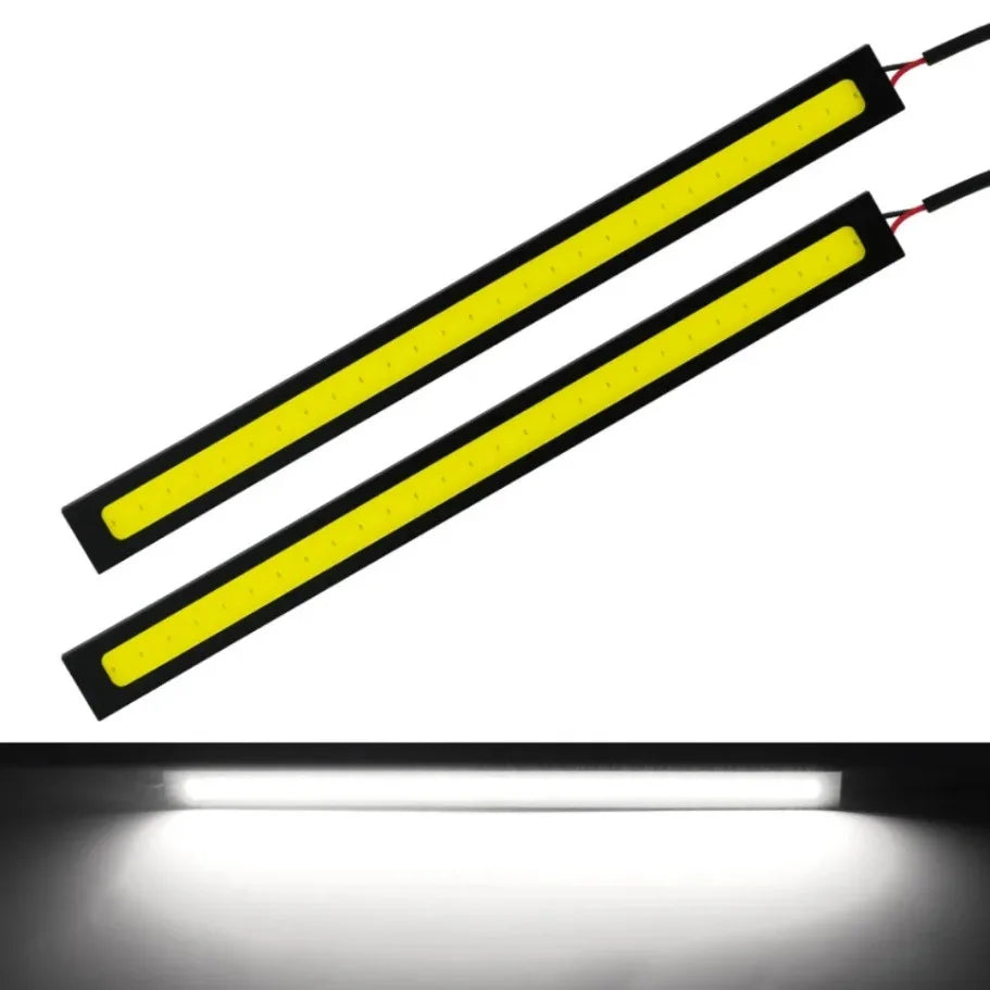 10-Piece Super Bright LED COB Fog & DRL Lights – 17cm Waterproof 12V 6500K Car Interior & Exterior Styling Bar Lamp