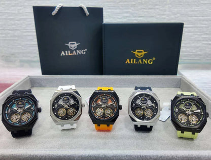 AILANG Double Tourbillon Mechanical Watch - Automatic Waterproof Luxury Timepiece 8839