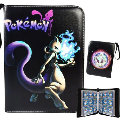 400PCS Pokémon Album Binder – PU Zipper Photo Card Holder for Trading Cards, Letters, and Collectible Hobby Folder