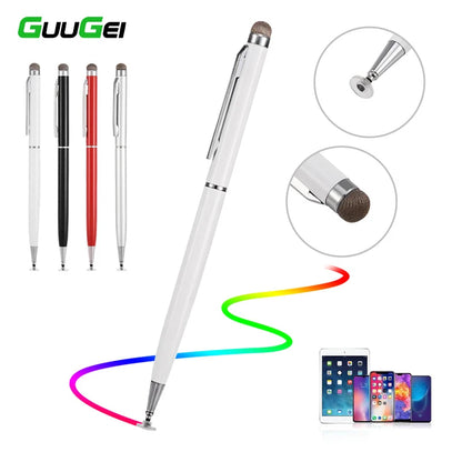 GUUGEI Universal 2-in-1 Stylus Pen - Thick and Thin Drawing Capacitive Pencil for Smartphones and Tablets, Android Mobile Screen Touch Pen