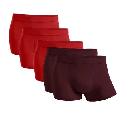 5-Pack Bamboo Men’s Boxers Underwear Plus Size XL–6XL, Breathable Gym Shorts Style Soft Black Underpants Gift Set