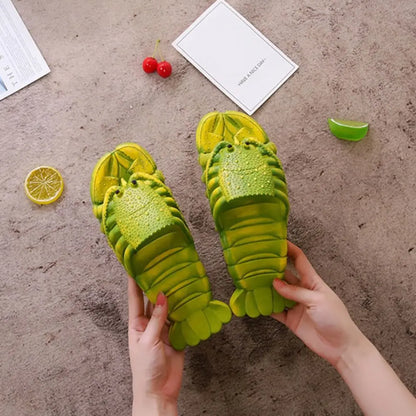 Funny Lobster Slippers - Non-Slip PVC Soft Sole Beach Slides