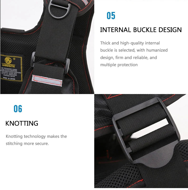 Multi-Functional Life Jacket Vest for Outdoor Fishing – Safety Vest with Storage Pockets & Buoyant Materials