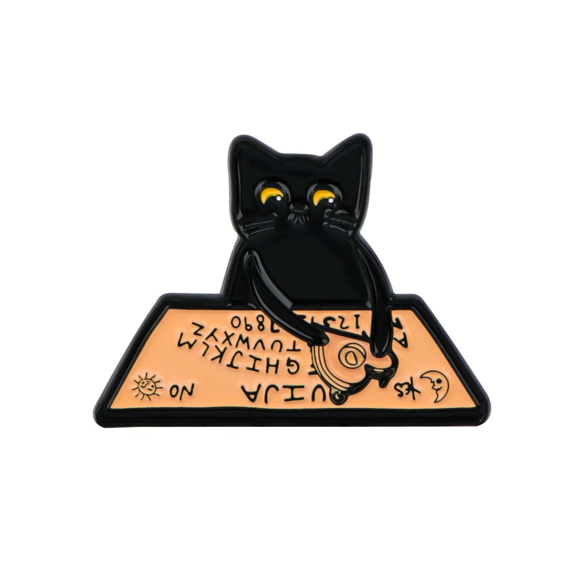 Cute Black Cat Enamel Pin – Tiny Cartoon Animal Metal Brooch Badge Jewelry Accessory Gift