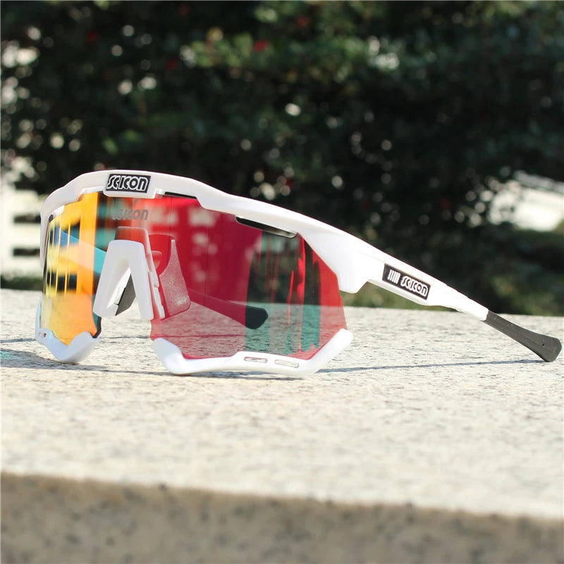 SCICON Cycling Glasses – UV400 Outdoor Sports Sunglasses for Men & Women, MTB & Road Bike Goggles Eyewear