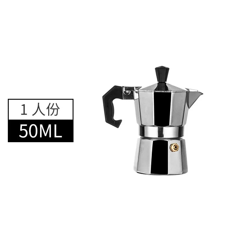 Mocha Coffee Pot – Italian Aluminum Octagonal Portable Coffee & Tea Maker