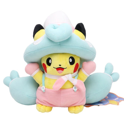 Eevee Pikachu Cosplay Plush Toy - Cute Charizard & Lucario Cartoon Stuffed Animal Doll Gift