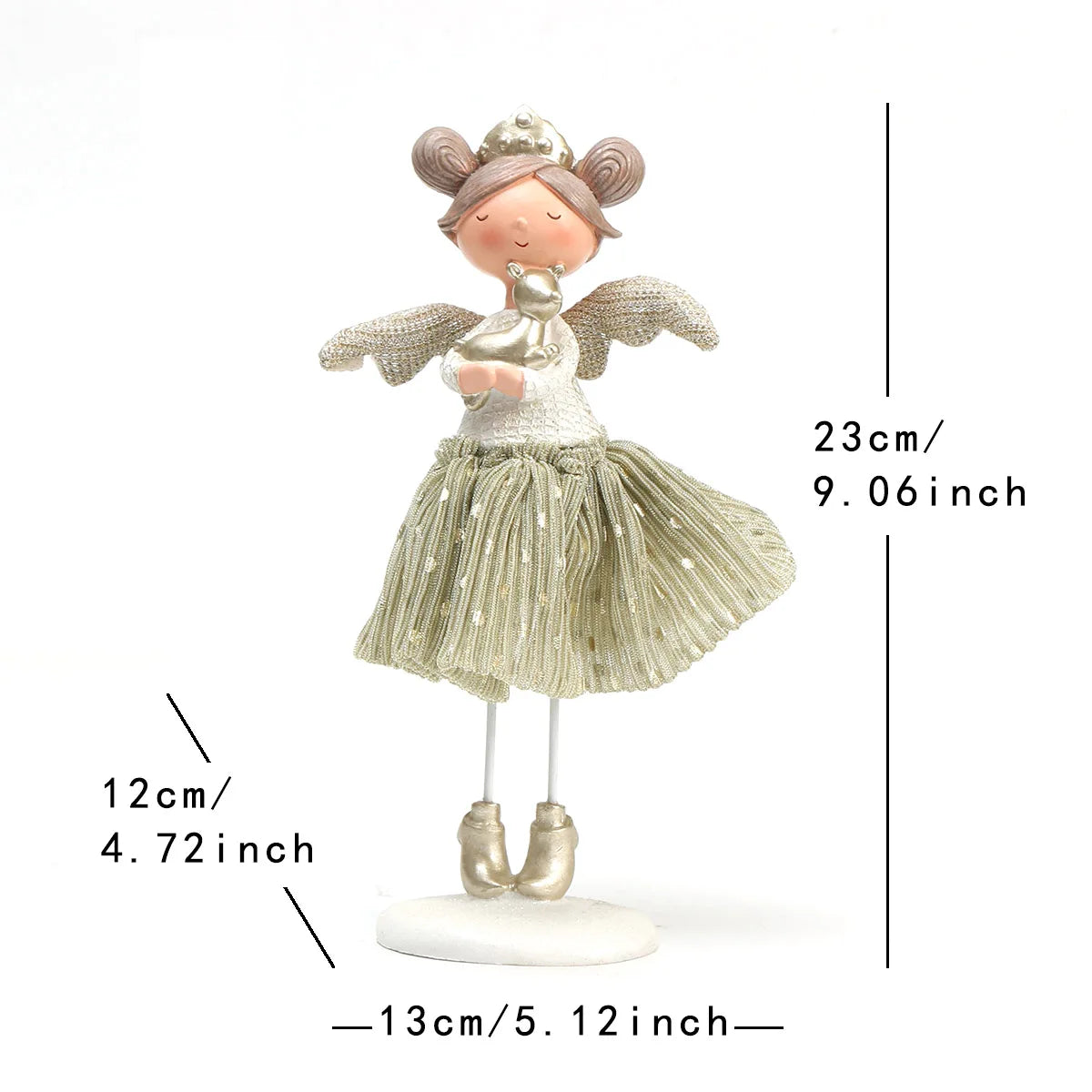 Muppet Flower Fairy Doll – Little Girl Elf Angel Ornament, Anime Cartoon Cloth Decoration for Home, Office & Cafe