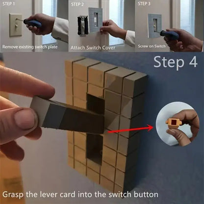 Pixel Style Switch Board – Creative Easy-Install Decorative Switch for Holiday & Home Decor