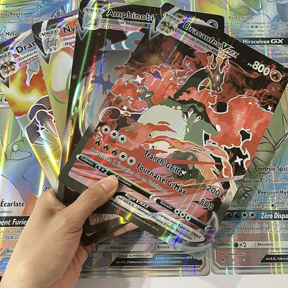 2024 Oversized Pokémon Cards – 30pcs Jumbo VMAX, VSTAR, GX, Arceus, Pikachu & Charizard Super Shiny Rare Cards for Birthday Gifts