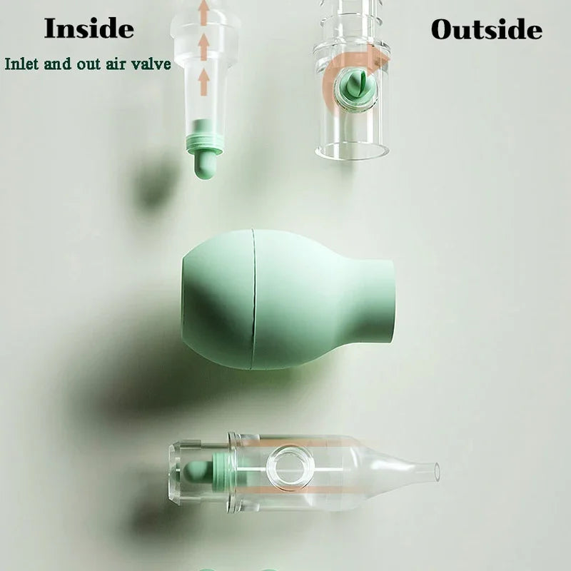 Soft Baby Nasal Aspirator - Anti-Backflow Silicone Nose Cleaner for Newborns and Infants