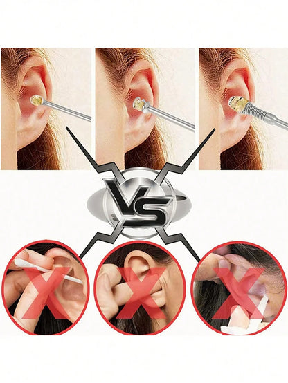 Stainless Steel Ear Cleaning Tool Kit – Ear Pick & Earwax Remover with Storage Bag