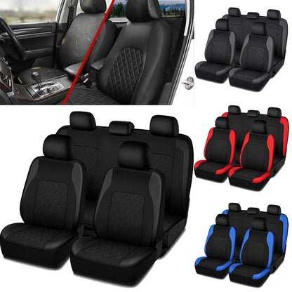 PU Leather Car Seat Cover - Artificial Leather Interior Seat Protector