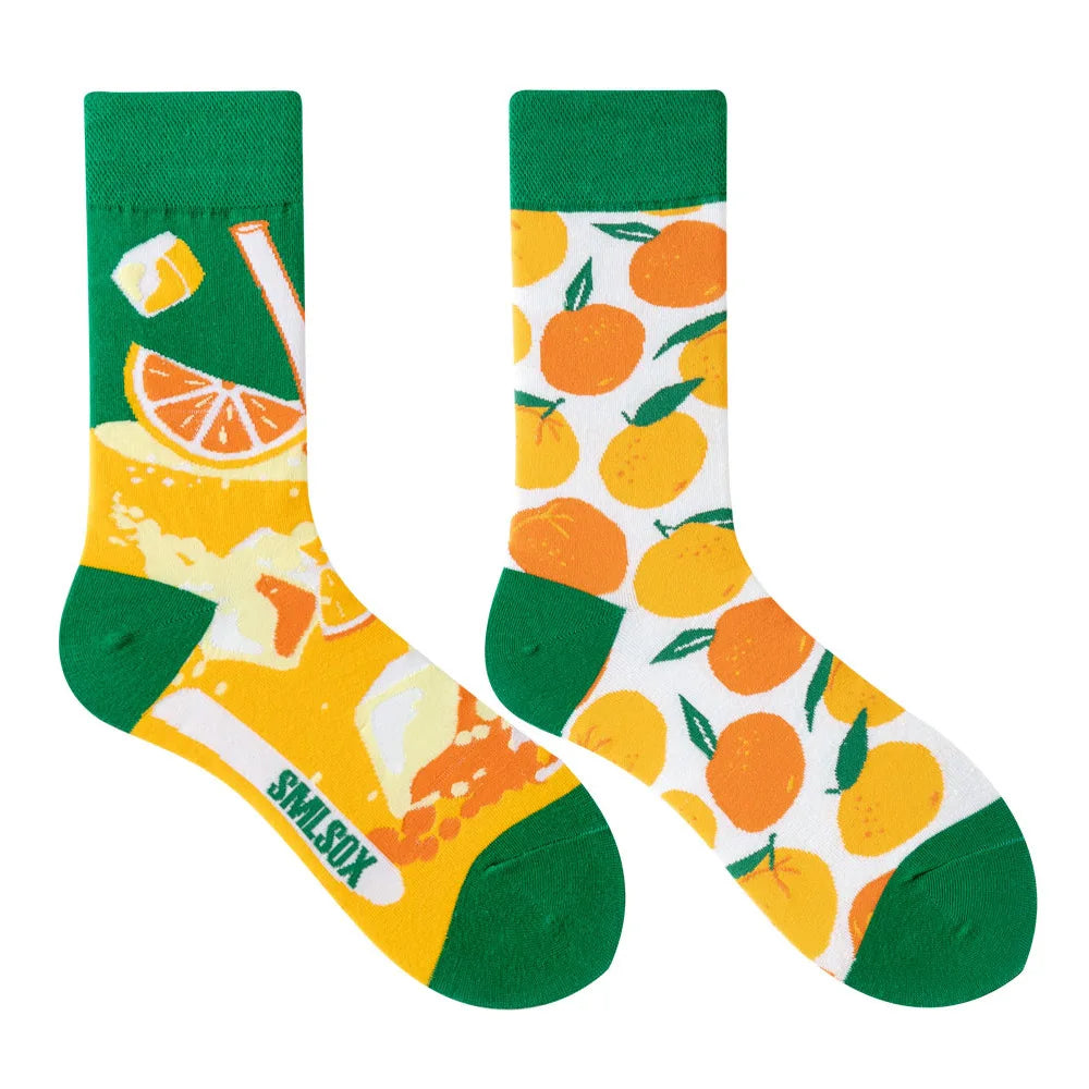Unisex AB Tide Animal Cotton Socks – Colorful Cat, Dog, Koala, Cow Crew Socks for Men & Women, Four Seasons Gift