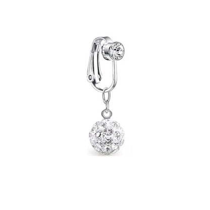 Faux Butterfly Leaves Belly Piercing – Dangling Clip-On Fake Navel & Cartilage Earring for Umbilical Piercing