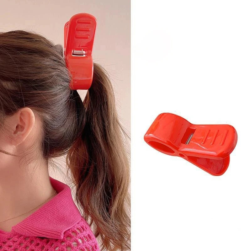 Arrietty Shark Hair Clip - Cute Red Ponytail Hair Claw for Kids and Adults, Anime Cosplay Accessory