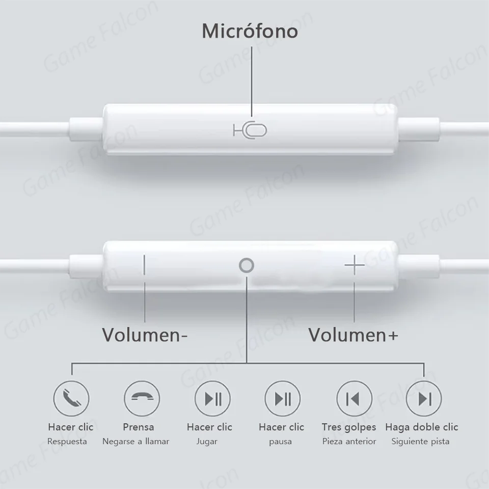 High-Fidelity Bluetooth Wired Headset for iPhone 15/14/13 Pro – Type-C & 3.5mm Compatible with Samsung, Xiaomi, iPad & Tablets