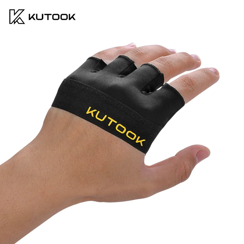 KUTOOK Four-Finger Fitness Gloves – Breathable, Anti-Slip & Shock-Absorbing for Men & Women