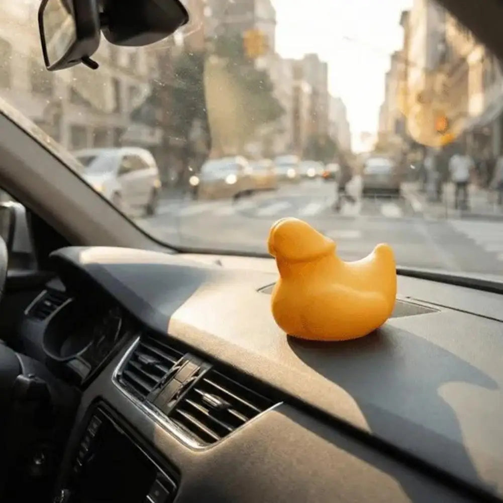 Funny Mini Duck Prank Ornament - Hilarious Gag Gift Figurine for Office Desks and Car Interiors