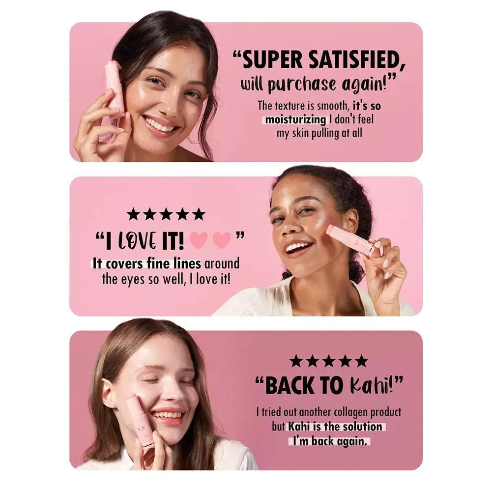 KAHI Wrinkle Bounce Multi Balm Stick 9g - PDRN Collagen Moisturizing Essence Balm with Jeju Oil for Face Care