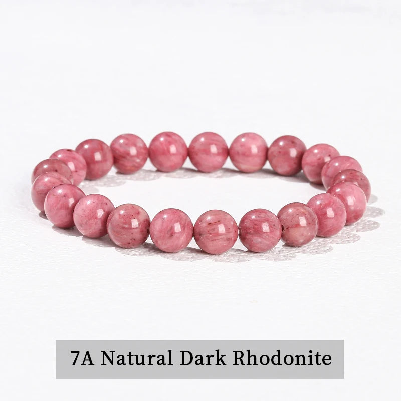 Natural Stone Beaded Bracelet - Obsidian, Fluorite & Quartz Healing Stretch Jewelry for Men & Women