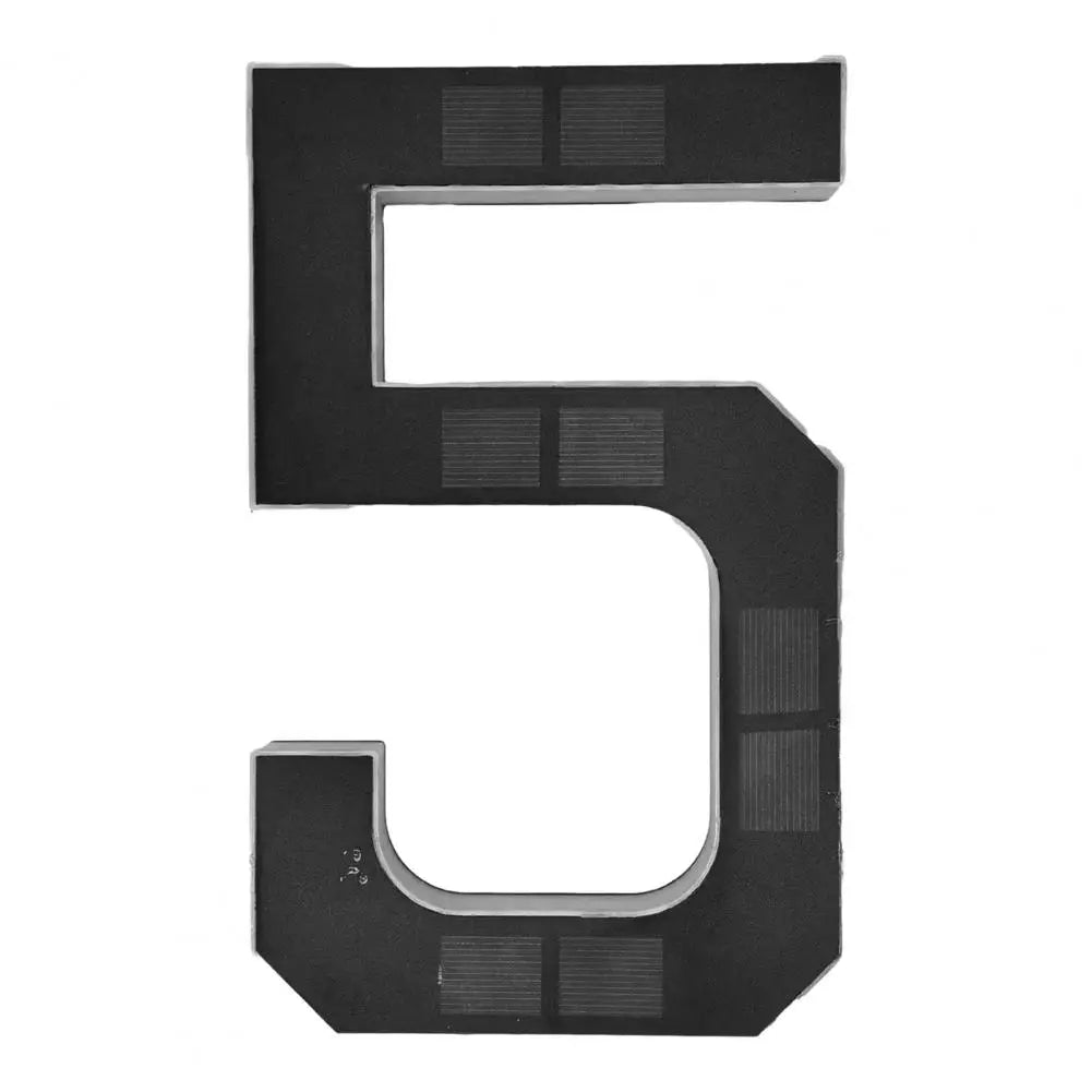 9-Inch Solar House Number Sign - LED Backlit Waterproof Address Plaque with Auto On/Off & No-Drill Installation