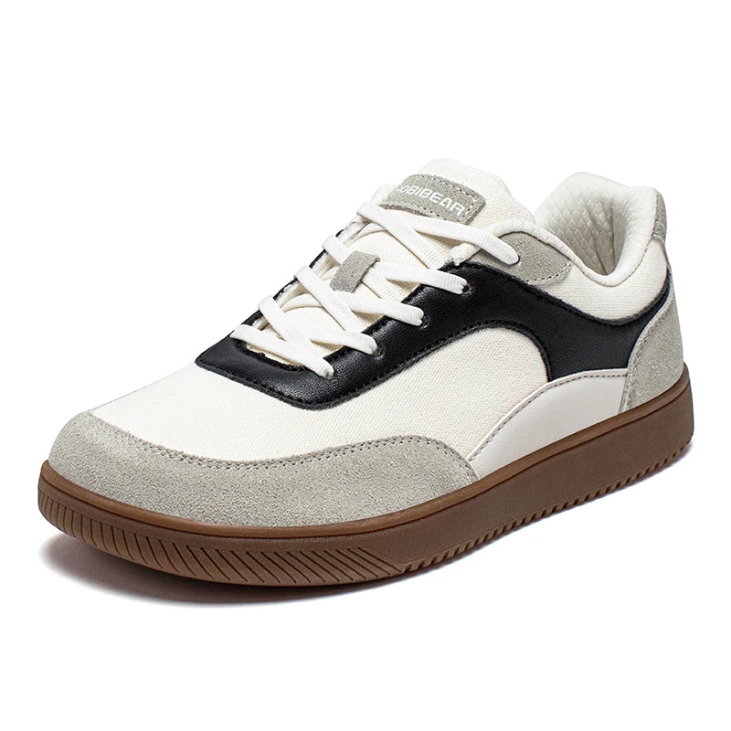 HOBIBEAR Unisex Wide-Toe Sneakers — Minimalist Lace-Up Mesh Casual Shoes, Non-Slip Comfort for Men & Women