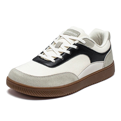 HOBIBEAR Unisex Wide-Toe Sneakers — Minimalist Lace-Up Mesh Casual Shoes, Non-Slip Comfort for Men & Women