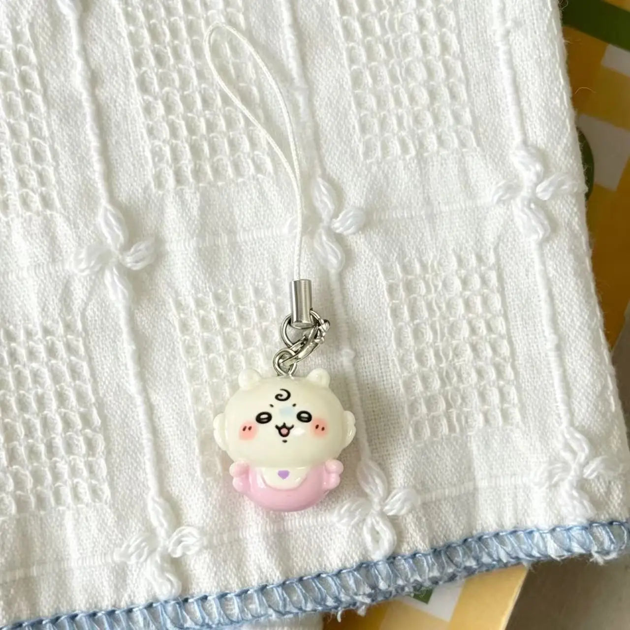 Kawaii Mini Resin Pendant Keychain - Cute Baby Outfit Phone Lanyard and Bag Charm for Girls