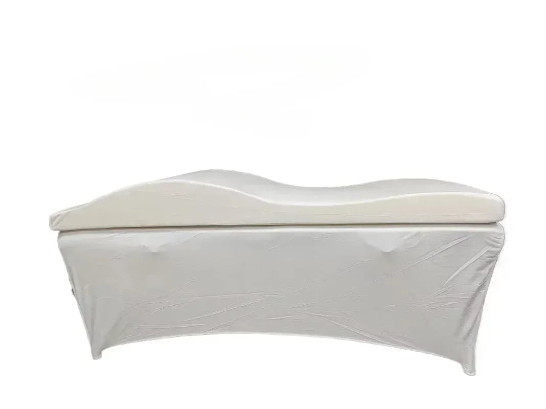 Lash Mattress and Cover – Wave Memory Foam Beauty Salon Lash Bed, Curved Topper for Eyelash Foam Spa