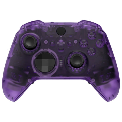 eXtremeRate Clear Full Shell Replacement Kit for Xbox Elite Series 2 Core Controller Model 1797 – Faceplate, Back Plate & Buttons