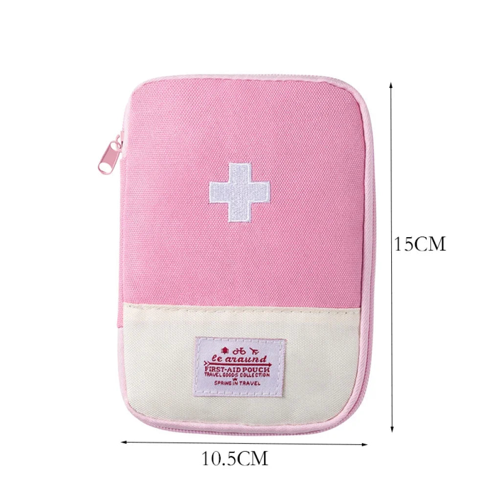 Portable Medicine Bag – Cute First Aid Kit Organizer, Medical Emergency Kit for Travel, Outdoor & Household Pill Storage
