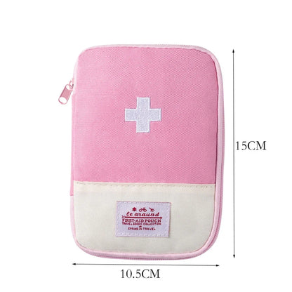 Portable Medicine Bag – Cute First Aid Kit Organizer, Medical Emergency Kit for Travel, Outdoor & Household Pill Storage