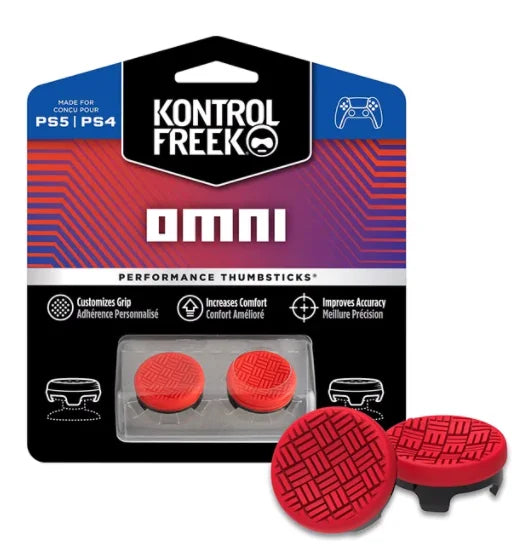 2PCS Performance Thumb Grip Caps — Silicone Analog Stick Covers for PS4 & PS5 Controllers