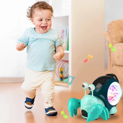 Crawling Crab Baby Toy – Interactive Musical Light-Up Toy for Toddlers, Dancing & Moving Play, Ages 0-12 Months