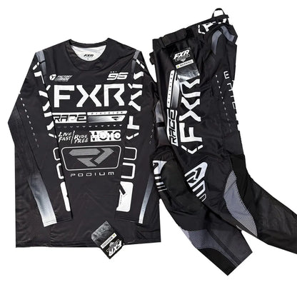FXR 2025 PODIUM/CLUTCH PRO Gear Set – Dirt Bike Motocross Jersey & Pants Combo for Off-Road Riding