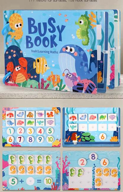Montessori Baby Busy Book – My First Quiet Book, Early Learning Toy & Matching Game for Toddlers (2-3 Years)