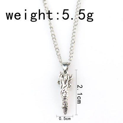Jujutsu Kaisen Fushiguro Toji Sword Necklace - Spear of Tianri Knife Cosplay Pendant Choker Jewelry for Fans