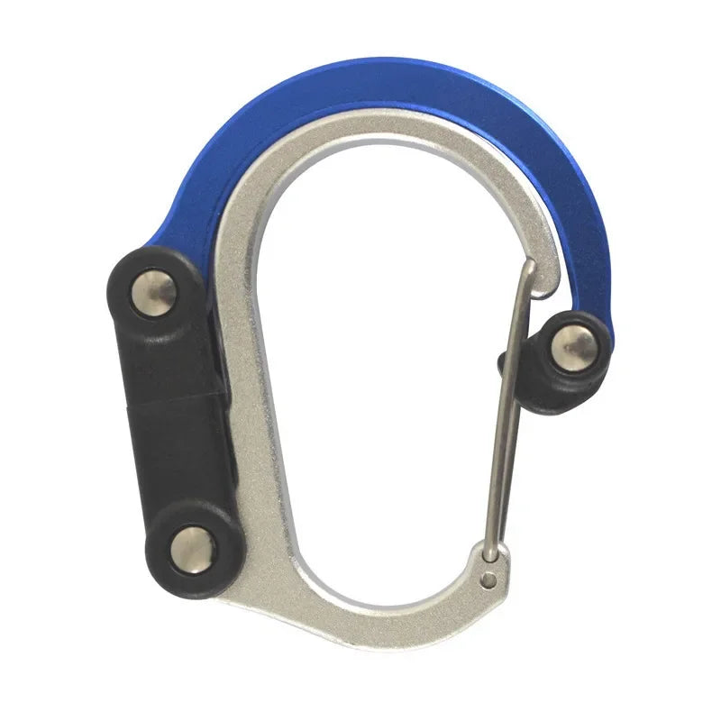 360° Rotating Gear Clip Carabiner - Multifunctional Strong Buckle Hook for Camping, Hiking & Travel Backpacks