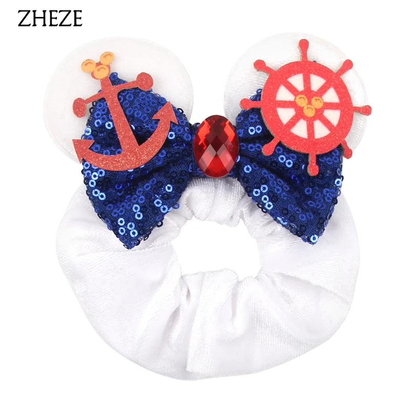 Velvet Mouse Scrunchies - Cute Elastic Ponytail Holders & Hair Accessories for Girls
