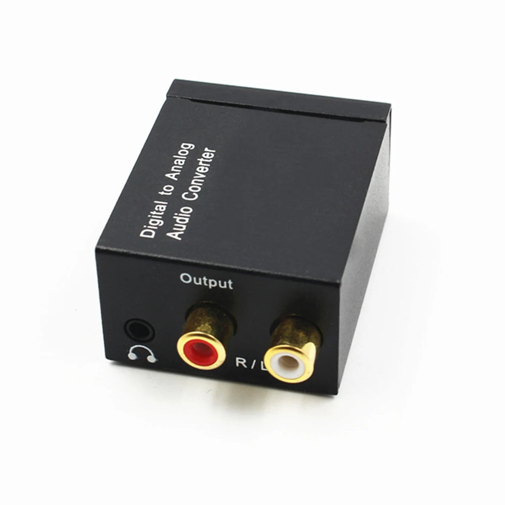 Digital to Analog Audio Converter — Coaxial & Optical Toslink to 3.5mm Jack for RCA SPDIF Stereo Amplifier