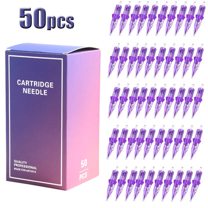 Tattoo Needle Cartridge Set 5/10/20/50pcs – Round Liner & Shader Disposable Needles for Tattoo Machine & Permanent Makeup Eyebrow Pen