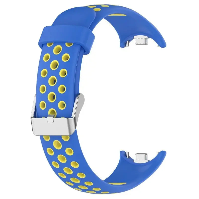 Two-Color Silicone Sport Strap for Xiaomi Mi Band 9 & 8 – Breathable Smartwatch Wristband Accessory