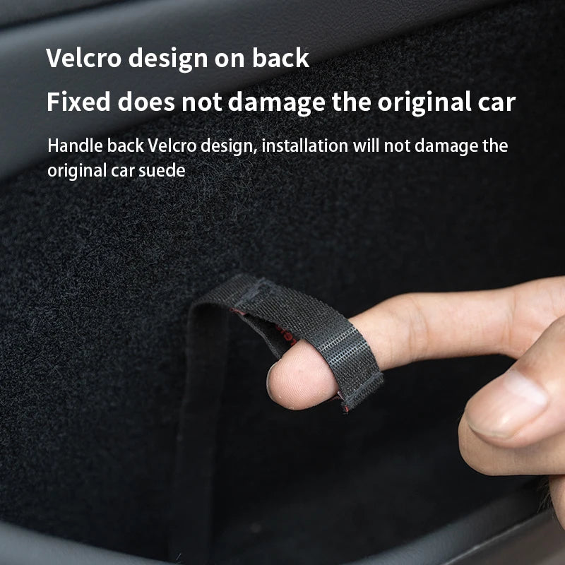 Extended Car Door Emergency Handle for Tesla Model Y - Manual Door Release Safety Pull Rope with Emergency Puller Button
