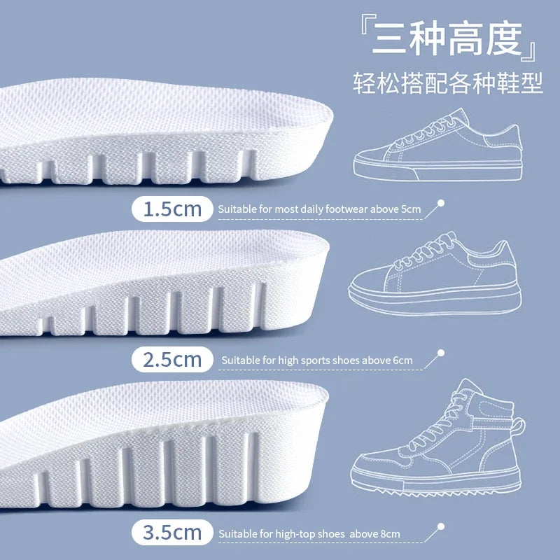 2024 Invisible Height Increase Insoles – Breathable Elevator Insoles for Men & Women, Shoe Pads for Height Enhancement