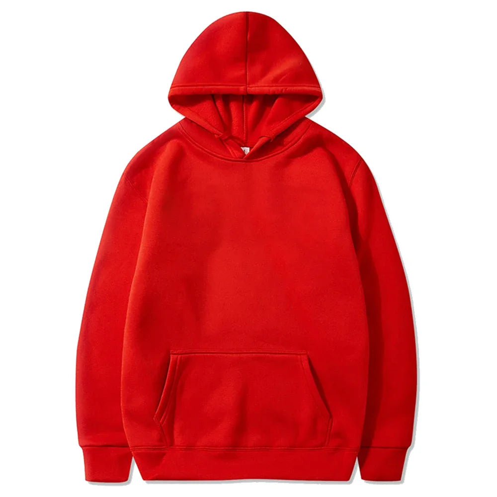 Men’s & Women’s Oversized Hoodies — Casual Fleece Pullover Sweatshirts Warm Spring Autumn Tops Black & Multi-Color
