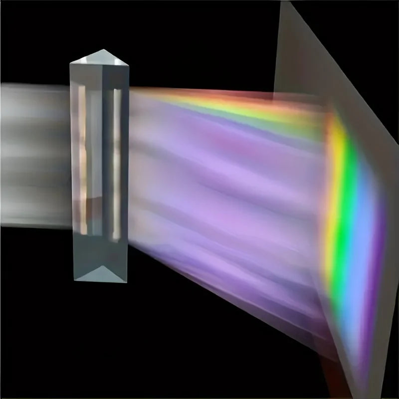 Educational Glass Prism – Spectral Reflection Science Teaching & Photography Tool